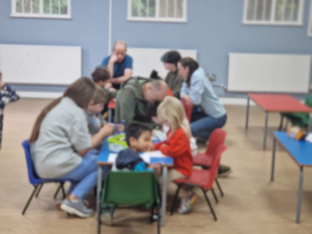 Squirrel Scouts at the first 224 North London Air Scouts Squirrel Drey meeting