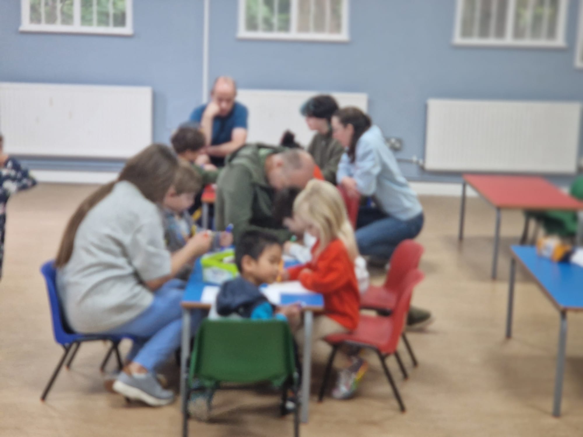 Squirrel Scouts at the first 224 North London Air Scouts Squirrel Drey meeting